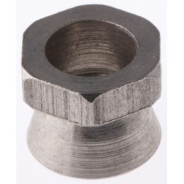 1 Box of 10 - RS PRO 18Nm Plain Stainless Steel Shear Nut, M8