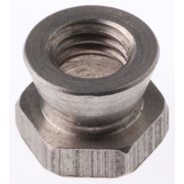 1 Box of 10 - RS PRO 18Nm Plain Stainless Steel Shear Nut, M8
