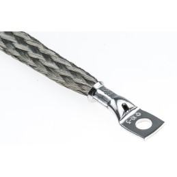 1 pcs - RS PRO Braided Wire, M5 Stud Size, 24 x 11 x 0.2 mm, 0.15m BS EN 13602:2002, BS4109