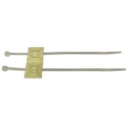 1 Bag of 50 - RS PRO Cable Tie, Natural Nylon