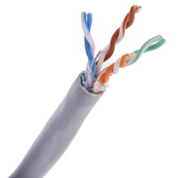 1 Reel of 305 M - RS PRO Cat5e Ethernet Cable, F/UTP, Grey PVC Sheath, 305m