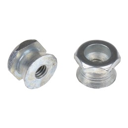 1 Box of 10 - RS PRO 10Nm Bright Zinc Plated Steel Shear Nut, M6