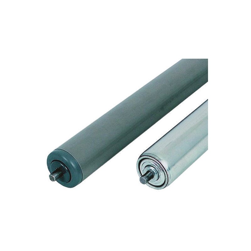 1 pcs - Bosch Rexroth Plastic Round Conveyor Roller 40mm Dia. x 525mm L, 150N Load Capacity, 8mm Spindle, 546mm Overall Length