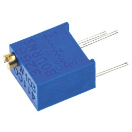 1 pcs - 10kΩ, Through Hole Trimmer Potentiometer 0.25W Top Adjust Bourns, 3266