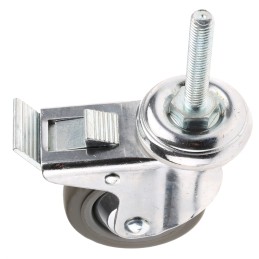 1 pcs - Guitel Hervieu Braked Swivel Castor Wheel, 70kg Capacity, 80mm Wheel