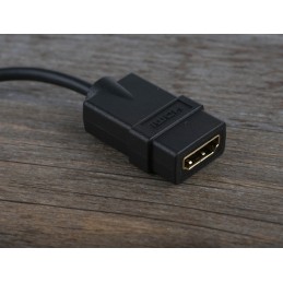 1 pcs - StarTech.com 4K @ 30Hz HDMI 1.4 Female HDMI to Male Micro HDMI Cable, 12.7cm