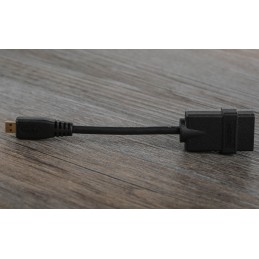 1 pcs - StarTech.com 4K @ 30Hz HDMI 1.4 Female HDMI to Male Micro HDMI Cable, 12.7cm