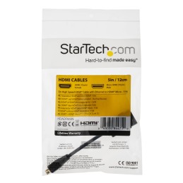 1 pcs - StarTech.com 4K @ 30Hz HDMI 1.4 Female HDMI to Male Micro HDMI Cable, 12.7cm