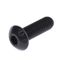1 Box of 100 - RS PRO Black, Self-Colour Steel Hex Socket Button Screw, ISO 7380, M5 x 16mm