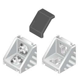 1 pcs - Bosch Rexroth M8 Angle Bracket Connecting Component, Strut Profile 45 mm, Groove Size 10mm