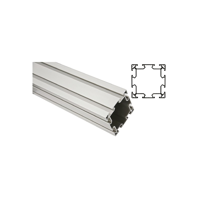 1 pcs - FlexLink Silver Aluminium Profile Strut, 88 x 88 mm, 11mm Groove, 2000mm Length, Series XC