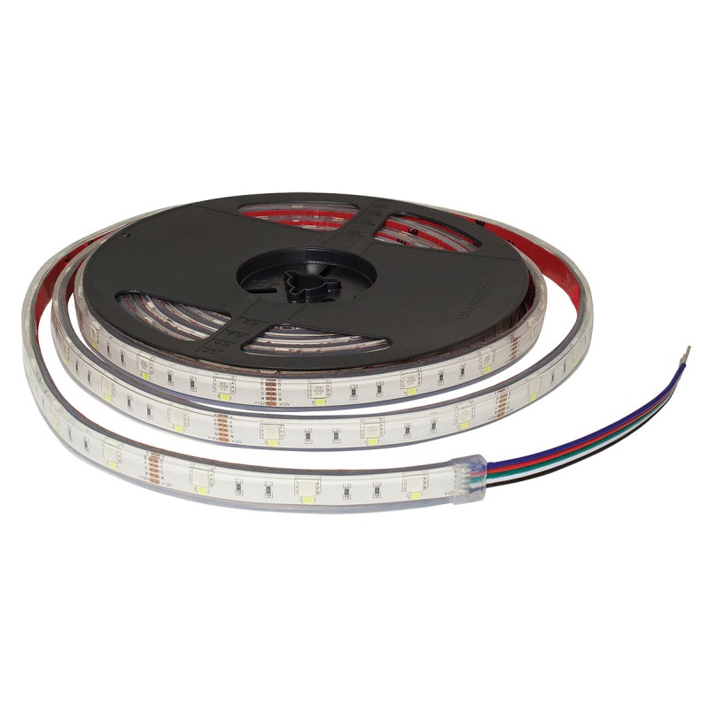 1 Reel of 1 - PowerLED 12V dc Blue, Green, Red, White LED Strip Light, 5m Length
