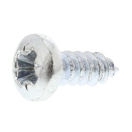 1 Box of 100 - RS PRO Bright Zinc Plated Steel Pan Head Self Tapping Screw, N°6 x 3/8in Long 9.5mm Long