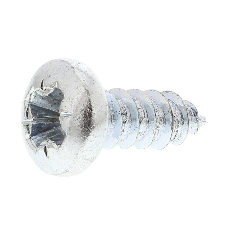 1 Box of 100 - RS PRO Bright Zinc Plated Steel Pan Head Self Tapping Screw, N°6 x 3/8in Long 9.5mm Long