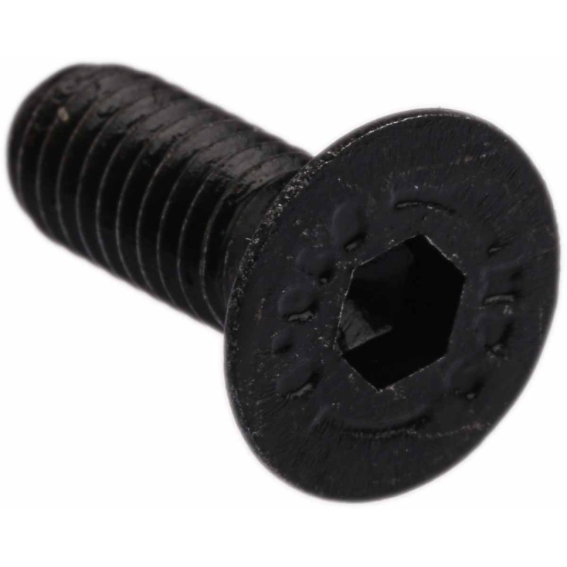 1 Box of 100 - RS PRO Black, Self-Colour Steel Hex Socket Countersunk Screw, DIN 7991, M6 x 16mm