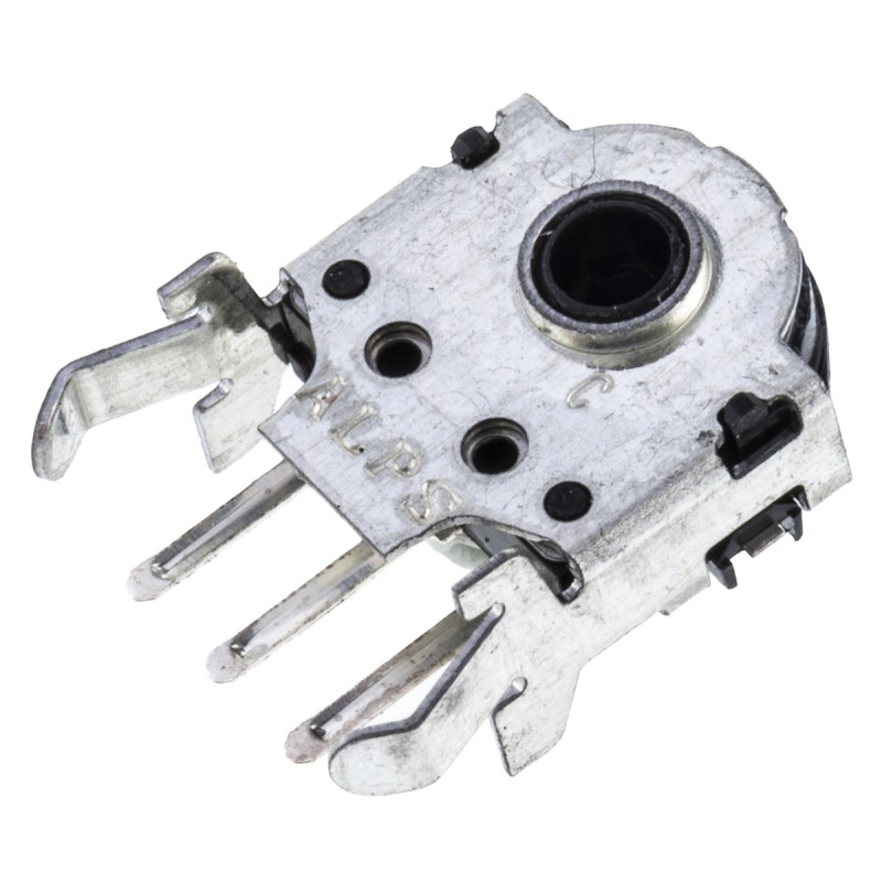 1 pcs - Alps Alpine 12 Pulse Incremental Mechanical Rotary Encoder with a 3.6 mm Hollow Shaft (Not Indexed), Through Hole