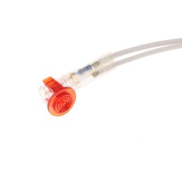 1 Set - CAMDENBOSS Red Panel Mount Indicator, 240V, 10mm Mounting Hole Size, Lead Wires Termination