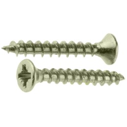 1 Box of 100 - RS PRO Pozidriv Countersunk Steel Wood Screw Yellow Passivated, Zinc Plated, 3.5mm Thread, 25mm Length