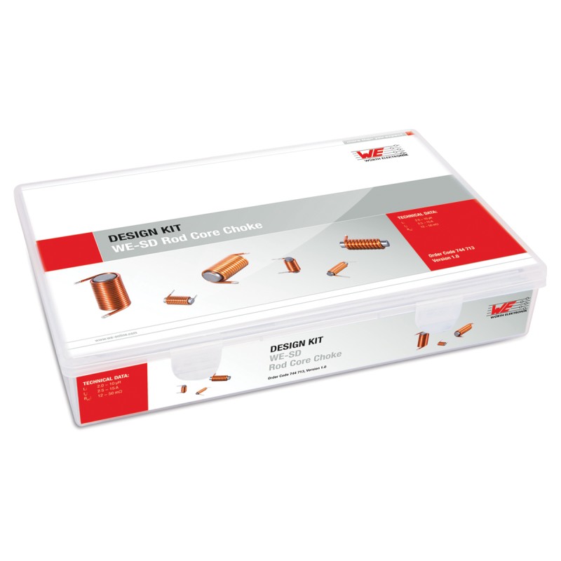 1 pcs - Wurth Elektronik WE-SD Rod Core Inductor Inductor Kit, 110 pieces
