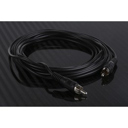 1 pcs - RS PRO Male RCA to Male RCA Aux Cable, Black, 5m