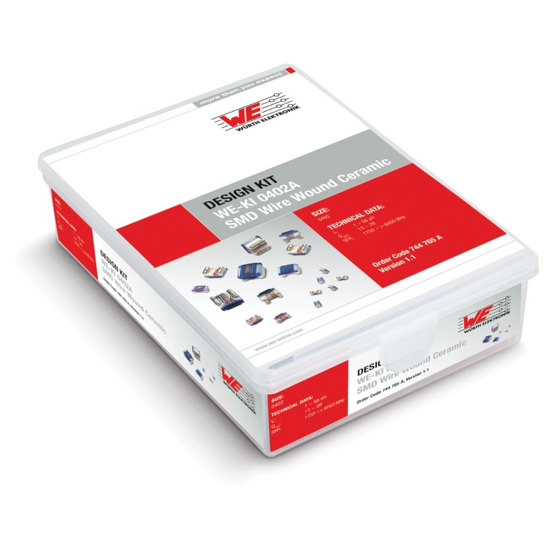 1 pcs - Wurth Elektronik 0402A WE-KI SMD Wire Wound Ceramic Inductor Inductor Kit, 36 pieces