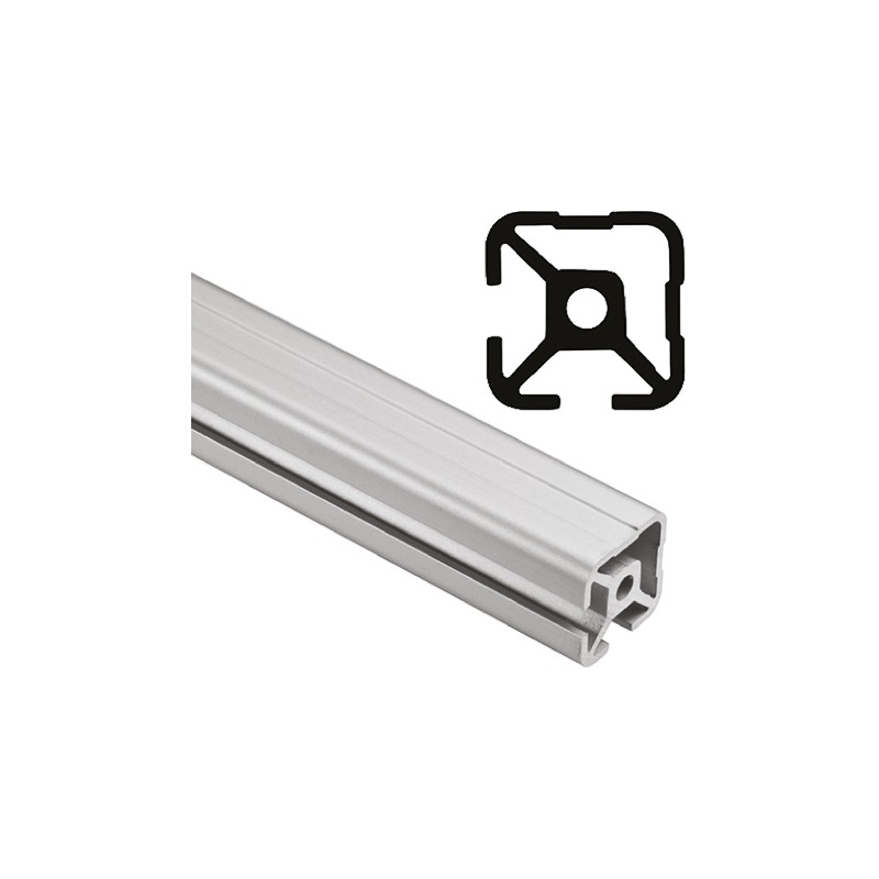1 pcs - FlexLink Silver Aluminium Profile Strut, 22 x 22 mm, 5.6mm Groove, 1000mm Length, Series XD