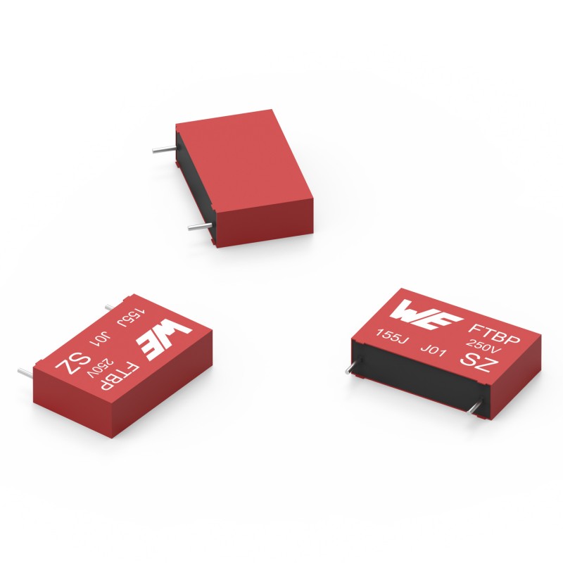 2820 pcs - Wurth Elektronik WCAP-FTBP Metallised Polypropylene Film Capacitor, 630V dc, ±5%, 47nF, Through Hole