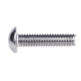 1 Box of 100 - RS PRO M4 x 16mm Hex Socket Button Screw Plain Stainless Steel