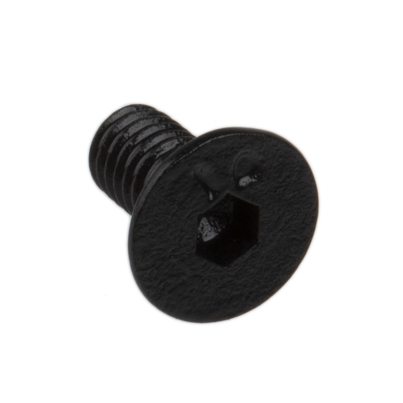 1 Box of 100 - RS PRO M4 x 8mm Hex Socket Countersunk Screw Black, Self-Colour Steel