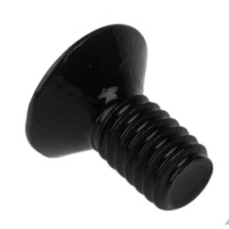 1 Box of 100 - RS PRO M4 x 8mm Hex Socket Countersunk Screw Black, Self-Colour Steel