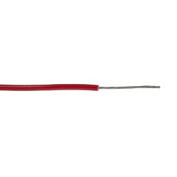 1 Reel of 30 M - Alpha Wire 3050 Series Red 0.2 mm² Hook Up Wire, 24 AWG, 1/0.51 mm, 30m, PVC Insulation