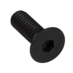 1 Box of 100 - RS PRO M4 x 12mm Hex Socket Countersunk Screw Black, Self-Colour Steel