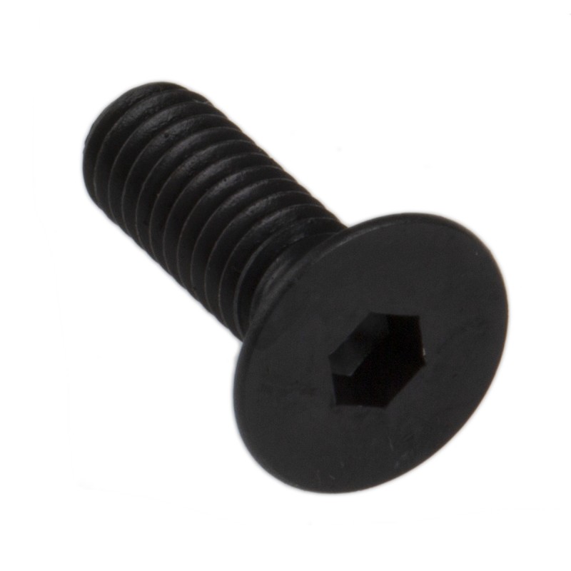 1 Box of 100 - RS PRO M4 x 12mm Hex Socket Countersunk Screw Black, Self-Colour Steel