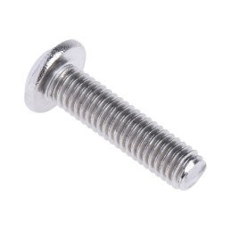 1 Box of 100 - RS PRO M3 x 12mm Hex Socket Button Screw Plain Stainless Steel