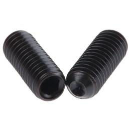 1 Box of 100 - Black, Self-Colour Steel Hex Socket Set M6 x 16mm Grub Screw