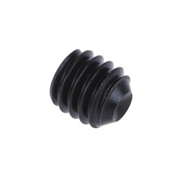 1 Box of 100 - Black, Self-Colour Steel Hex Socket Set M4 x 4mm Grub Screw