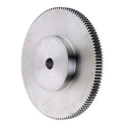 1 pcs - RS PRO Stainless Steel 120 Teeth Spur Gear, 1 Module, 12mm Bore Diam, 120mm Pitch Diam, 60mm Hub Diam