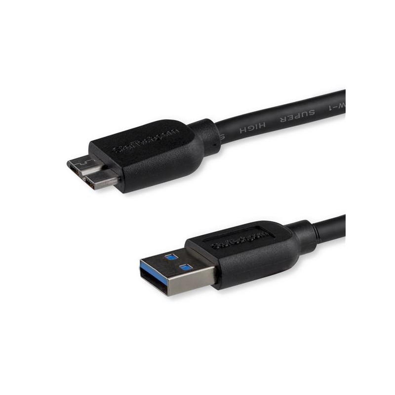 1 pcs - StarTech.com USB 3.0 Cable, Male USB A to Male Micro USB B Cable, 0.5m