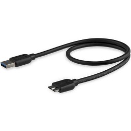 1 pcs - StarTech.com USB 3.0 Cable, Male USB A to Male Micro USB B Cable, 0.5m