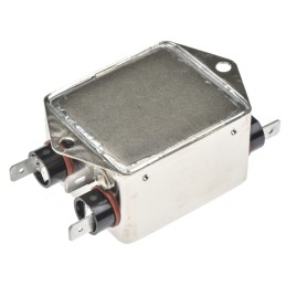 10 pcs - TE Connectivity, Corcom SB 10A 250 V ac 50Hz, Flange Mount RFI Filter, Fast-On, Single Phase