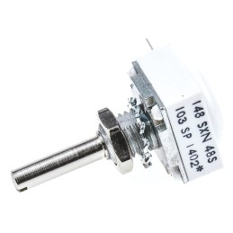 1 pcs - Vishay 10kΩ Rotary Potentiometer 1-Gang, Panel Mount (Through Hole), 14810A0BHSX10103KA