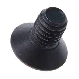 1 Box of 100 - RS PRO M6 x 10mm Hex Socket Countersunk Screw Black, Self-Colour Steel