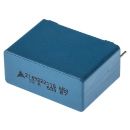 1 pcs - EPCOS B32654 Polypropylene Film Capacitor, 250 V ac, 630 V dc, ±10%, 1μF, Through Hole