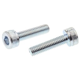 1 Box of 100 - RS PRO Bright Zinc Plated Steel Hex Socket Cap Screw, DIN 912, M3 x 12mm