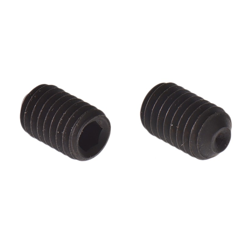1 Box of 100 - Black, Self-Colour Steel Hex Socket Set M5 x 8mm Grub Screw