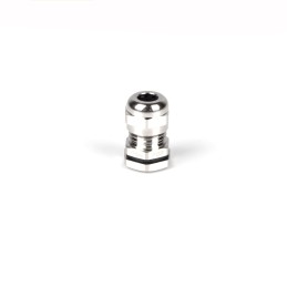 1 Bag of 5 - RS PRO Metallic Nickel Plated Brass Cable Gland, PG9 Thread, 4mm Min, 8mm Max, IP68