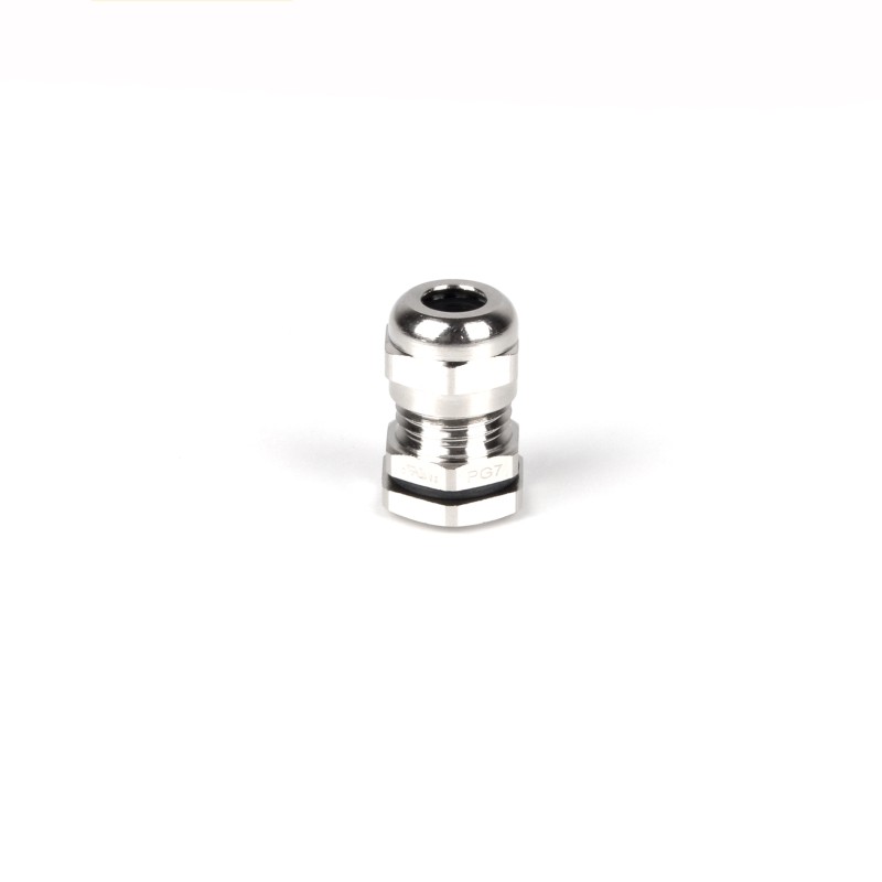 1 Bag of 5 - RS PRO Metallic Nickel Plated Brass Cable Gland, PG9 Thread, 4mm Min, 8mm Max, IP68
