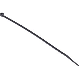 1 Bag of 100 - RS PRO Cable Tie, Heat Stabilised, 180mm x 3.6 mm, Black Nylon, Pk-100