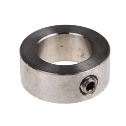 1 pcs - RS PRO Shaft Collar One Piece Set Screw, Bore 25mm, OD 40mm, W 16mm, Stainless Steel