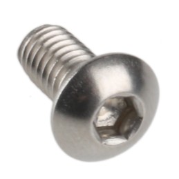 1 Box of 100 - RS PRO M4 x 8mm Hex Socket Button Screw Plain Stainless Steel
